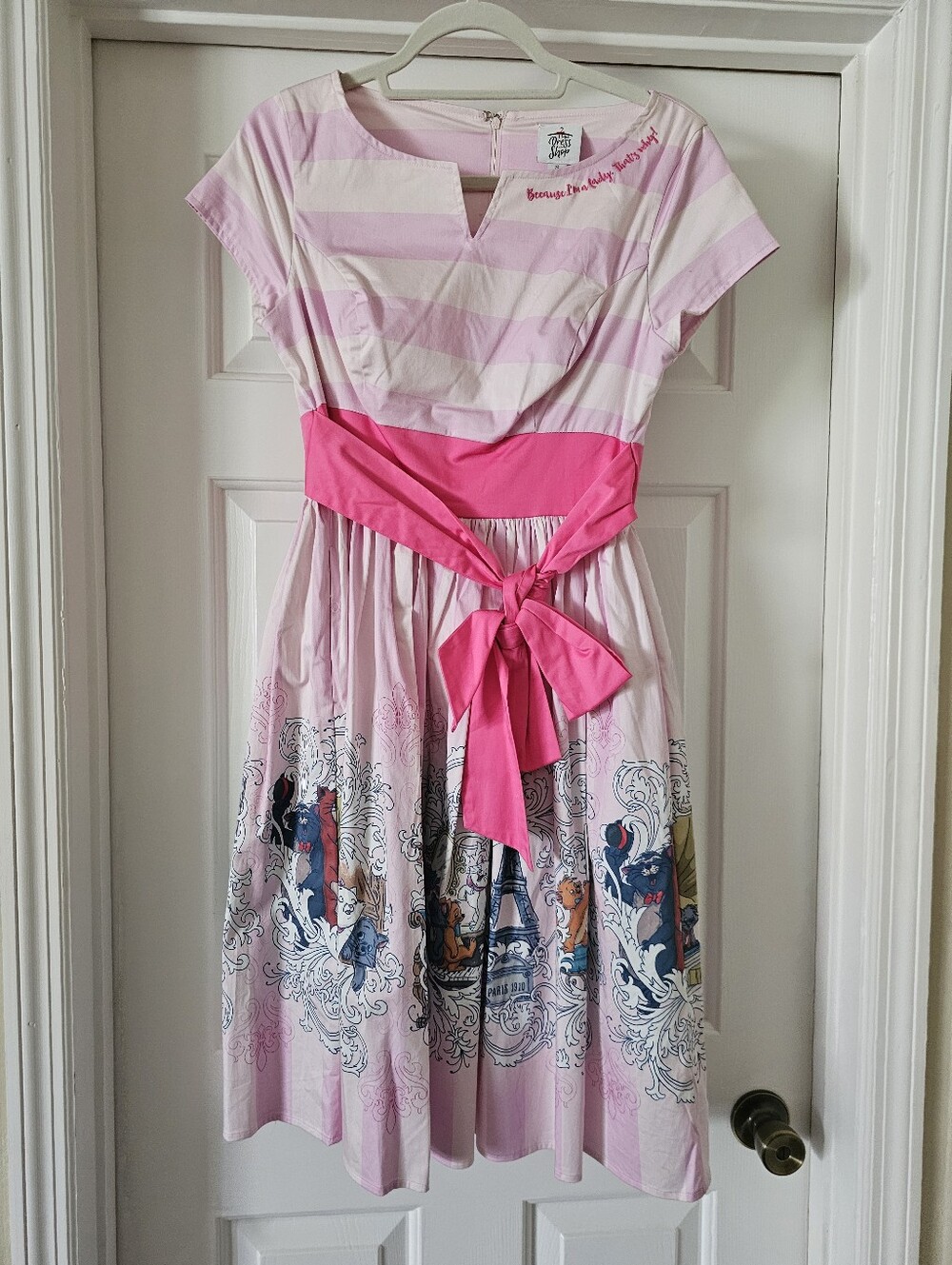 Disney Parks The Dress Shop The Aristocats Marie Fit & Flare Dress Size S Pink
